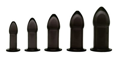 5 Piece Anal Trainer Set - Black | Cupid’s Secret Stash
This well-formed set of gratifying anal dilators has everything you need for all sorts of anal play, whether you are new to sex toys or a seasoned connoisseur. 
Anal Toys