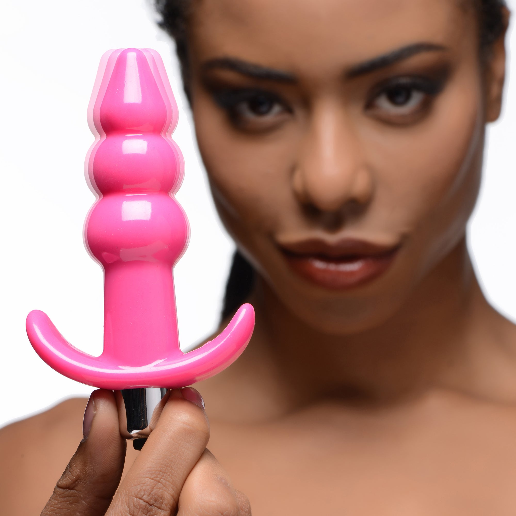 Ribbed Vibrating Butt Plug - Pink 
Anal Toys
Frisky Cupid’s Secret Stash