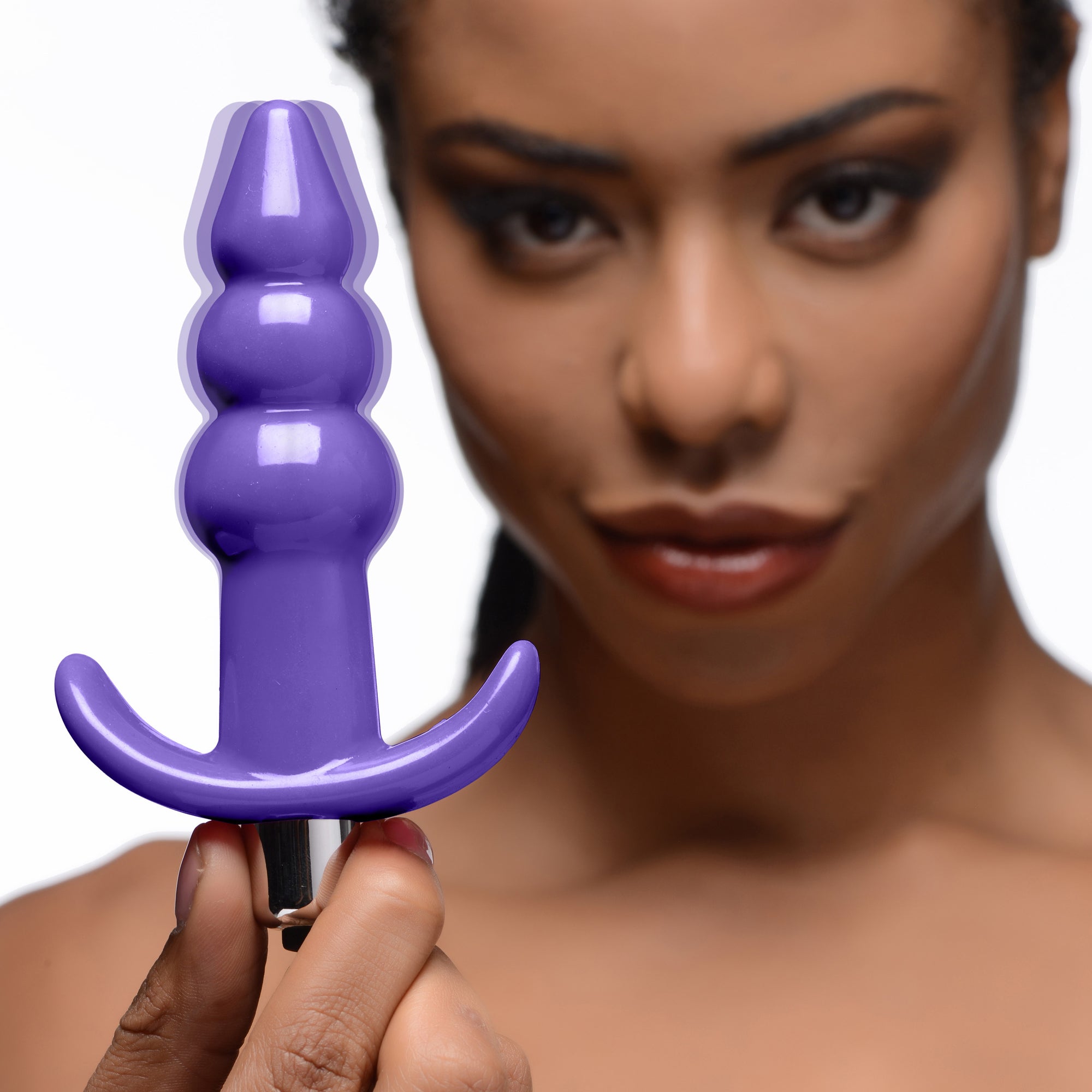 Ribbed Vibrating Butt Plug - Purple 
Anal Toys
Frisky Cupid’s Secret Stash