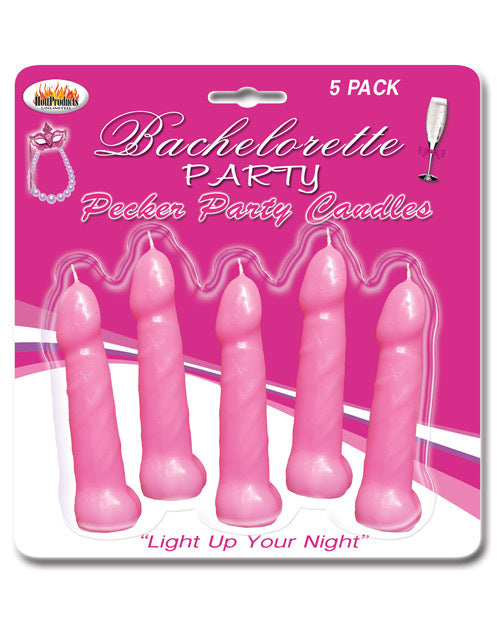 Bachelorette party pecker party candles, pink, pack, party favors, candles, cake toppers, wedding, penis, dick, cock, bride to be, wedding, bridesmaids, sex shop, shopping, CupidsSecretStash.com